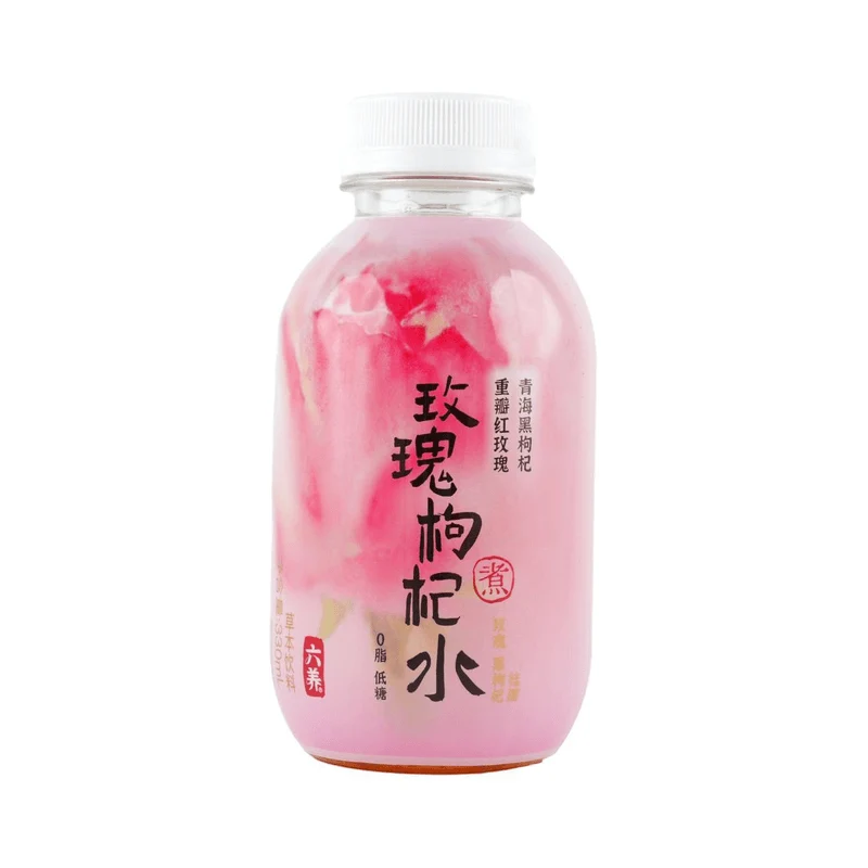 [Self-operated] China Liuyang Rose Wolfberry Water Plant Herbal Drink 330ml Summer Refreshing Drink for Rejuvenating Skin and Health 0 Fat Low Sugar Low Calorie