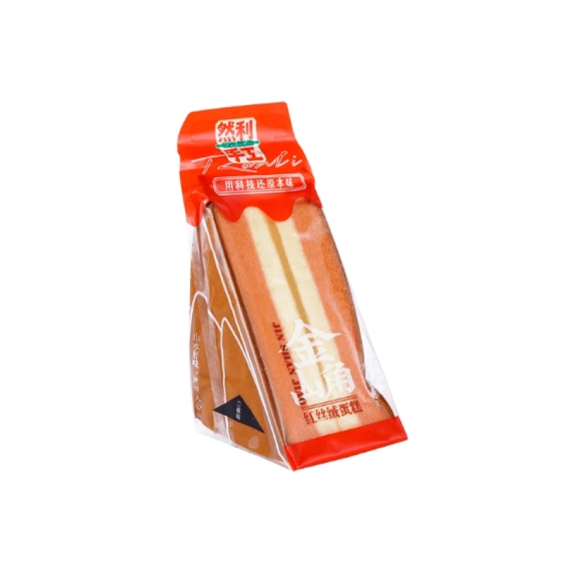[Self-operated] China Ranli Golden Triangle Cake Red Velvet Cake 95g Breakfast Bread Cake Dessert Snacks