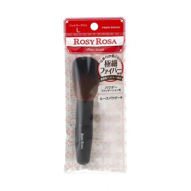 [Self-operated] Japan ROSY ROSA Kumano pen powder brush blush brush ultra-fine synthetic fiber brush L size 11.6cm 1 piece blush brush makeup essential tool