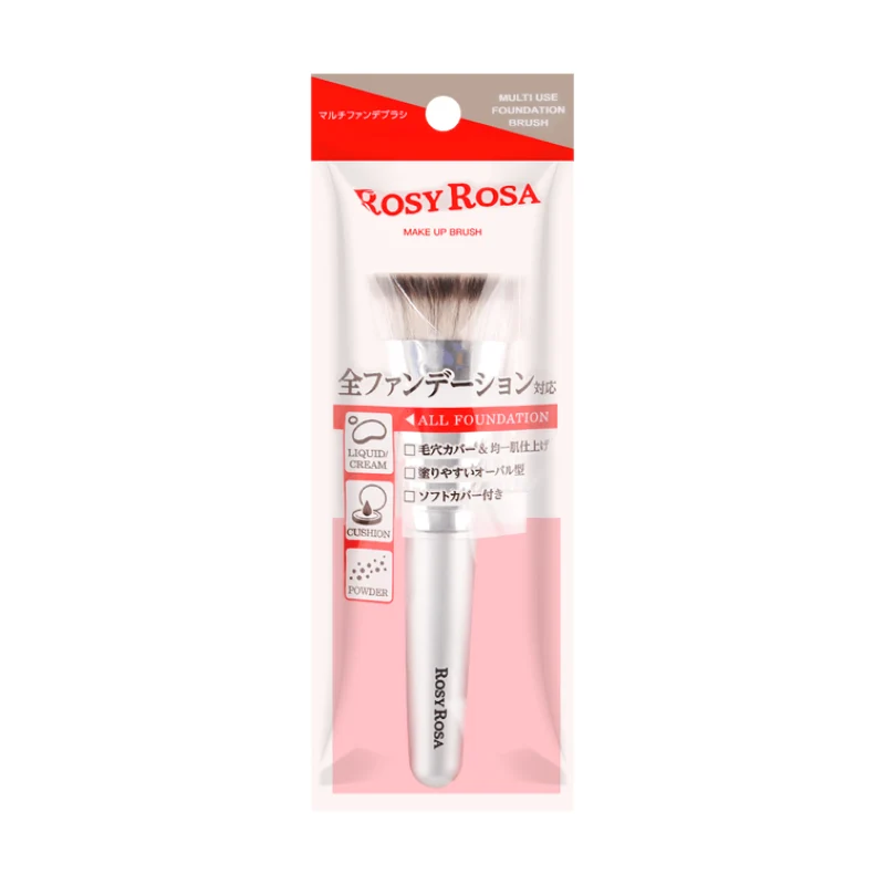 [Self-operated] Japan ROSY ROSA flat-head foundation brush makeup brush 1 piece good helper for makeup thick and soft