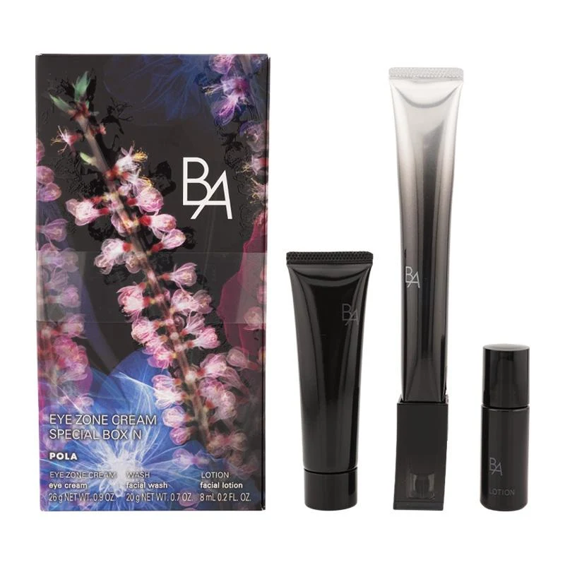 [Self-operated] Japan POLA Polaroid Black BA Bi Ai Firming Repair New Eye Cream Set Eye Cream 26g + Facial Cleanser 20g + Toner 8ml Repair, nourish and fade fine lines