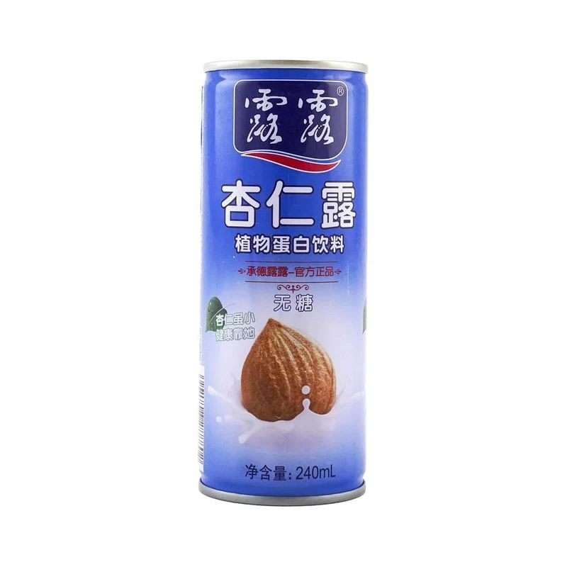 【Self-operated】China Chengde Lulu Almond Milk Sugar-free 240ml Canned Plant Protein Drink Lulu