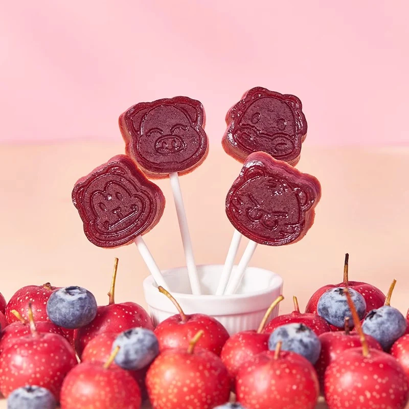 [Self-operated] China Commune Alliance Blueberry Hawthorn Cake 78g 0 Added Sucrose Hawthorn Lollipop Children's Snack Coaxing Baby Artifact