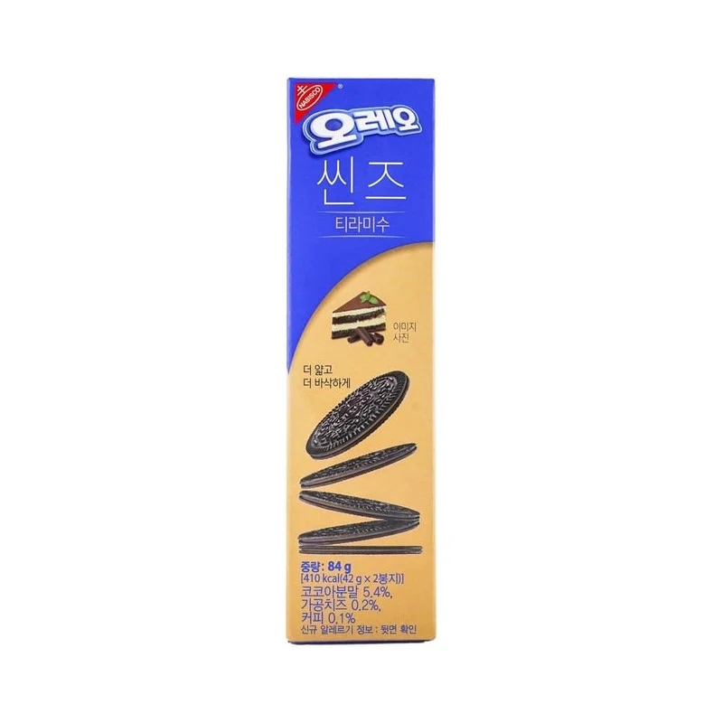 [Self-operated] China Oreo Crisp Cookies Korean Tiramisu Flavor 84g Breakfast Food Snacks Casual Office Dessert