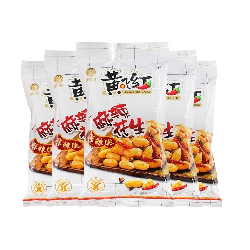 [Self-operated] China Huang Feihong Spicy Peanuts 110g Travel Snack Spicy Peanuts Crispy Peanuts