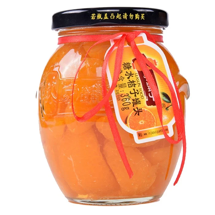 [Self-operated] China LEASUN Linjia Shop New Syrup Orange Can 360g Snack Food Ready-to-eat Canned Fruit
