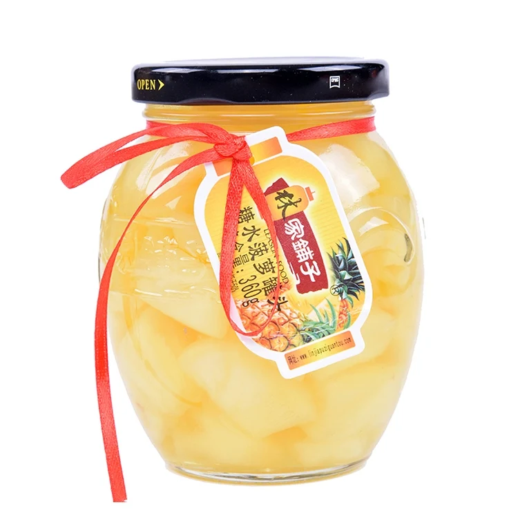 [Self-operated] China LEASUN Linjia Shop New Syrup Pineapple Can 360g Snack Food Ready-to-eat Canned Fruit