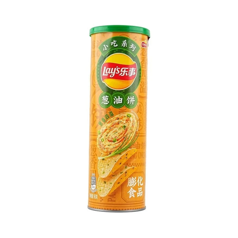 [Self-operated] China Pepsi LAY'S snack series scallion pancake flavor 90g casual snacks puffed food