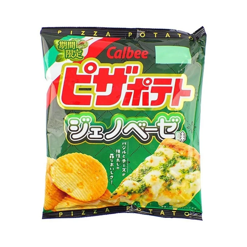 [Self-operated] Japanese Calbee potato chips pizza flavor 57g casual snacks puffed food