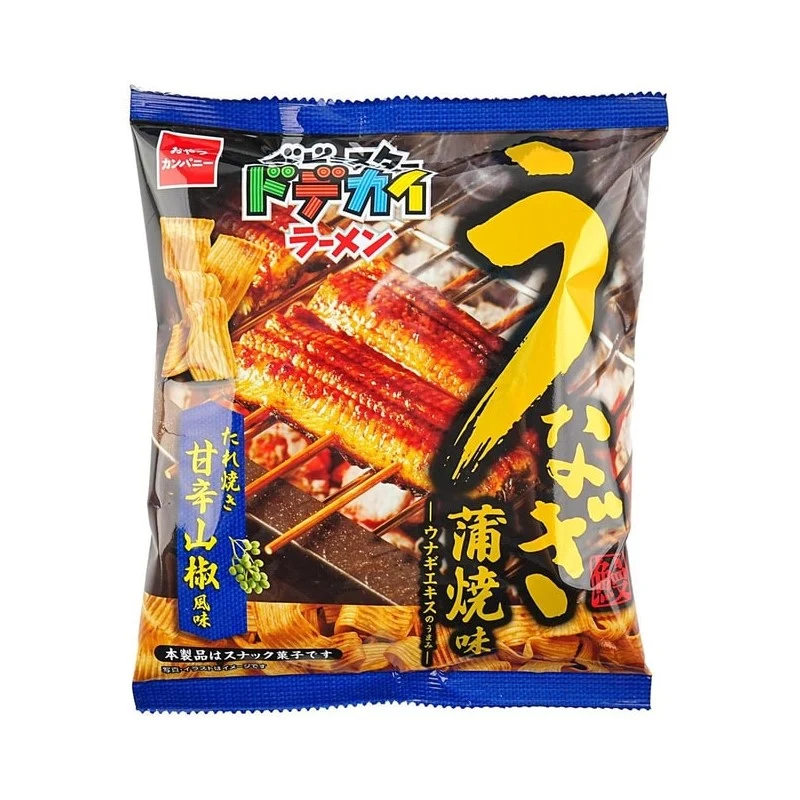 [Self-operated] Japanese BABYSTAR Beibeixing snack noodles, crispy wide noodles, grilled eel, sansho flavor 62g, childhood memories, instant snacks, crispy and delicious, must-have for watching TV series