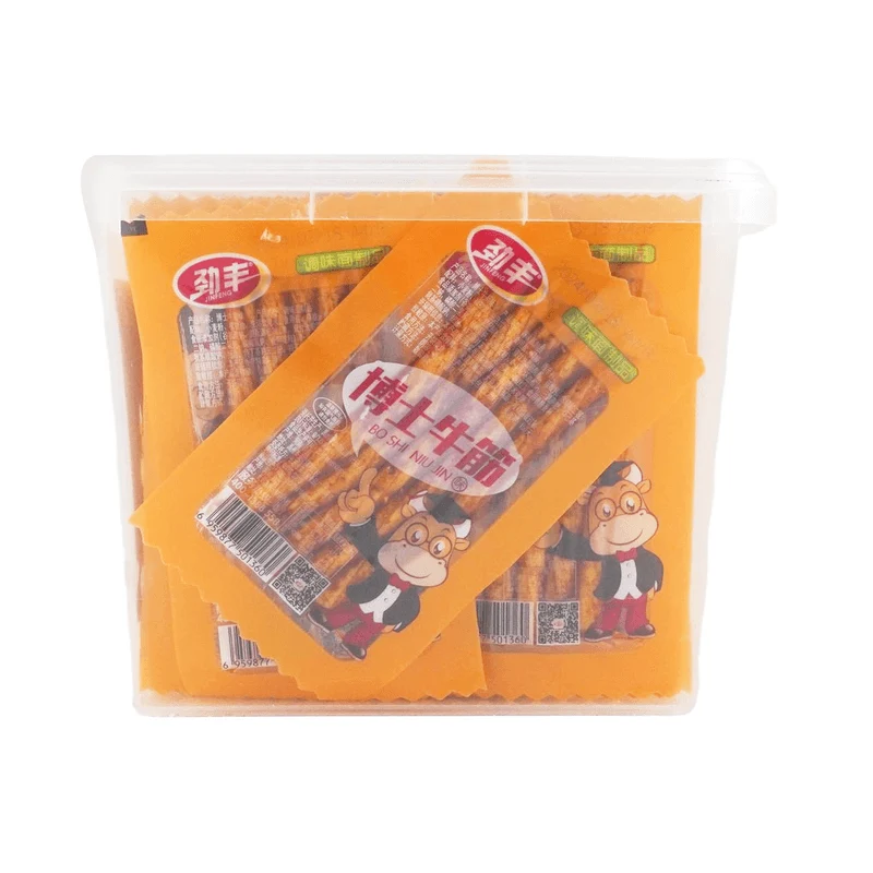 [Self-operated] China Jinfeng Doctor Beef Tendon Spicy Strips 20g*50 bags boxed childhood memories nostalgic spicy strips office snacks spicy snacks
