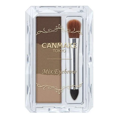 [Self-operated] Japan CANMAKE Ida Natural Three-color Three-dimensional Eyebrow Powder #03 Soft Light Brown 2g Can be used as nose shadow contour powder Long-lasting waterproof and sweat-proof