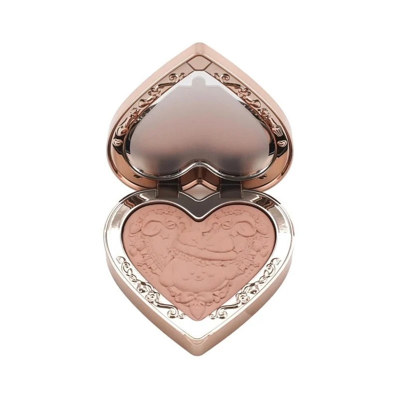 [Self-operated] China Flower Knows Naiwa Shop Series Velvet Matte Blush #02 Peggy Breakfast Nude Milk Tea Color 5g Velvet Matte embossed blush expands matte makeup to brighten skin tone, easy to color, lasting color retention, and contour modification