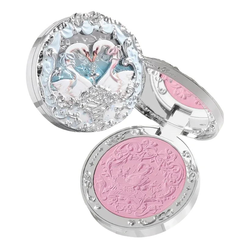 [Self-operated] China Flower Knows Swan Ballet Series Velvet Mist Blush #03 Soft Silk Ribbon Blueberry Purple Expanding Atmosphere Color 5g Expanding Matte Makeup Brightens Skin Tone Easy to Color Lasting Color Modifies Contour