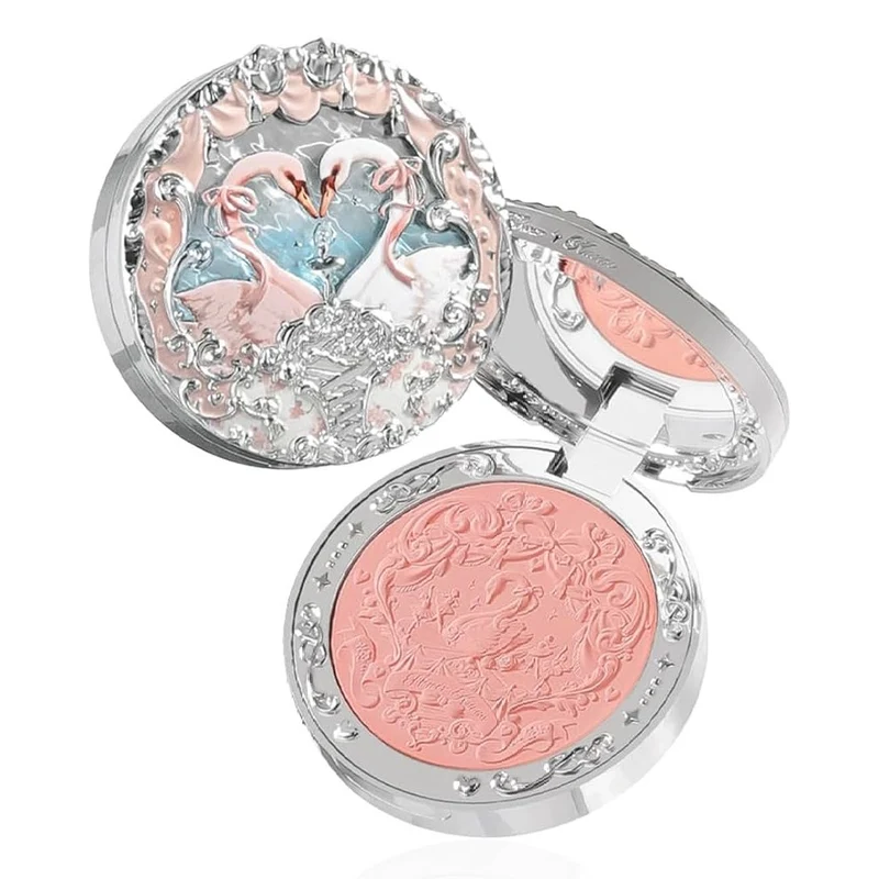 [Self-operated] China Flower Knows Swan Ballet Series Velvet Matte Blush #05 Dream Season Peach Pink Atmosphere Color 5g Expanding Matte Makeup Brightens Skin Tone Easy to Color Lasting Color Modifies Contour