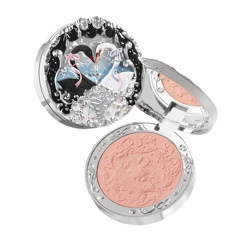 [Self-operated] China Flower Knows Swan Ballet Series Velvet Matte Blush #04 Hypericum Velvet Cream Apricot Atmosphere Color 5g Expanding Matte Makeup Brightens Skin Tone Easy to Color Lasting Color Modifies Contour