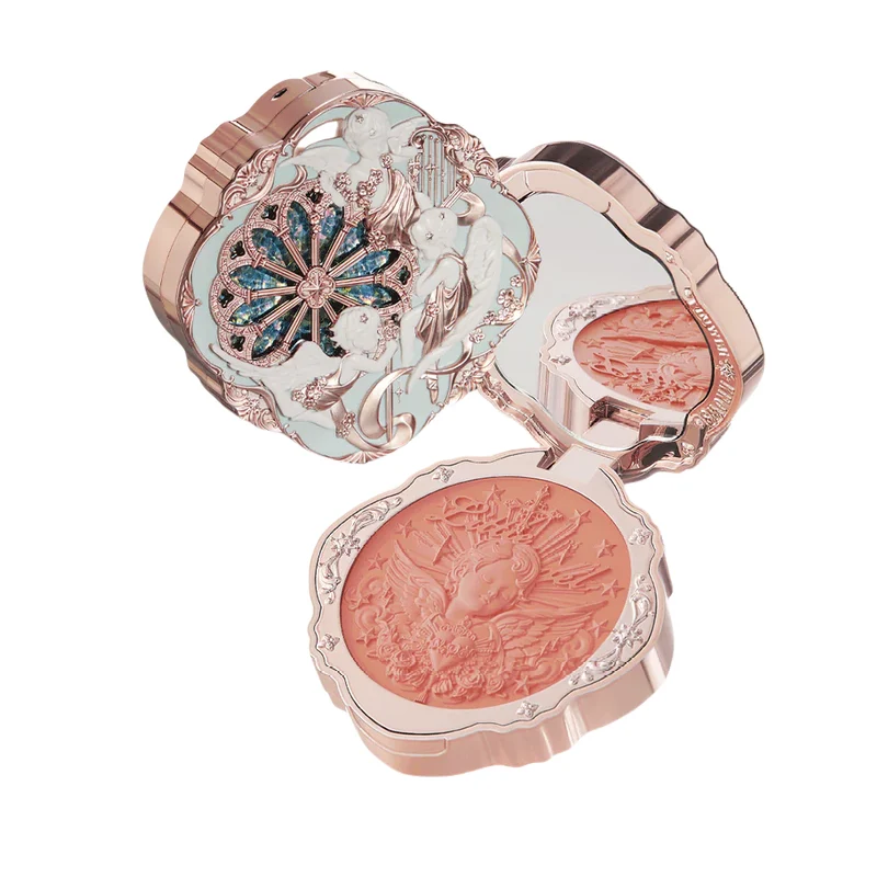 [Self-operated] China Flower Knows Little Angel Series Milk Cake Blush Cream #03 Paradise Poet Fig Color 6g Expanding atmosphere concealer brightens skin tone easy to color lasting color modify contour
