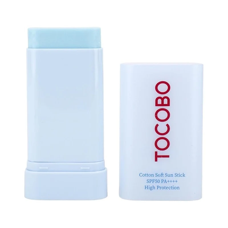 [Self-operated] Korean TOCOBO cotton sunscreen stick 19g SPF50+ PA++++ Matte oil control solid sunscreen mild calming moisturizing dry oily sensitive skin savior