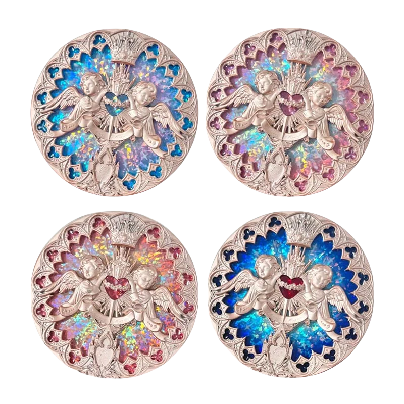 [Self-operated] China Flower Knows Angel Series embossed highlighter powder #M01 pale corolla beige egg white 8g can be used to set the makeup under the eyes to naturally brighten the watery three-dimensional makeup