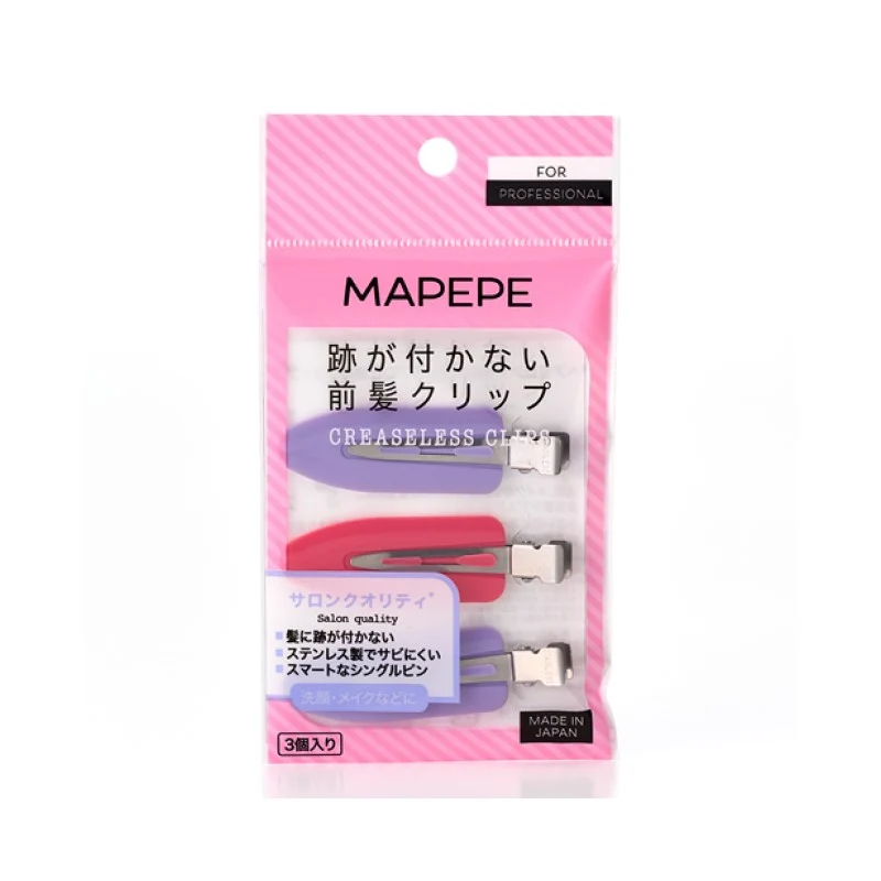 [Self-operated] Japan ROSY ROSA MAPEPE AKB seamless hairpin bangs hairpin headdress purple 2 pieces + watermelon red 1 piece 3 pieces