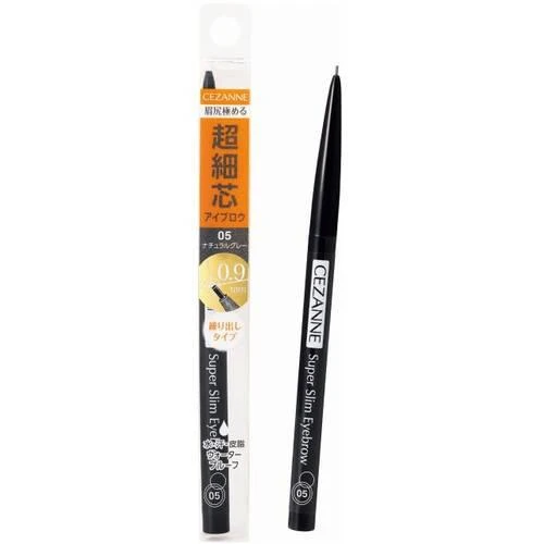 [Self-operated] Japan CEZANNE 0.9mm ultra-fine core rotating eyebrow pencil 1 piece #05 natural gray 0.02g