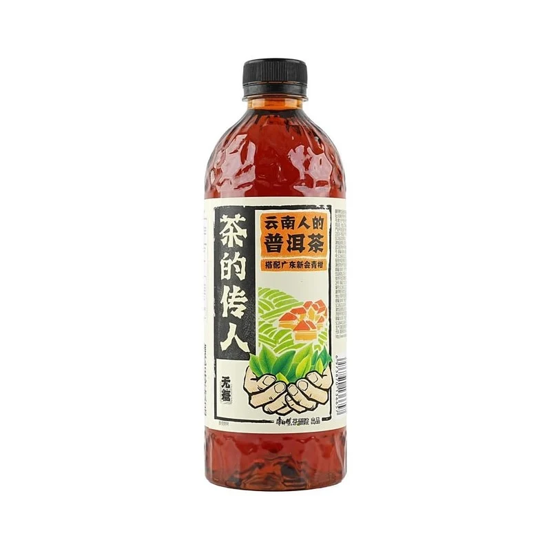 【Self-operated】China MASTER KONG Master Kong Tea's descendant Yunnan Pu'er tea 500ml 1 bottle of sugar-free black tea beverage