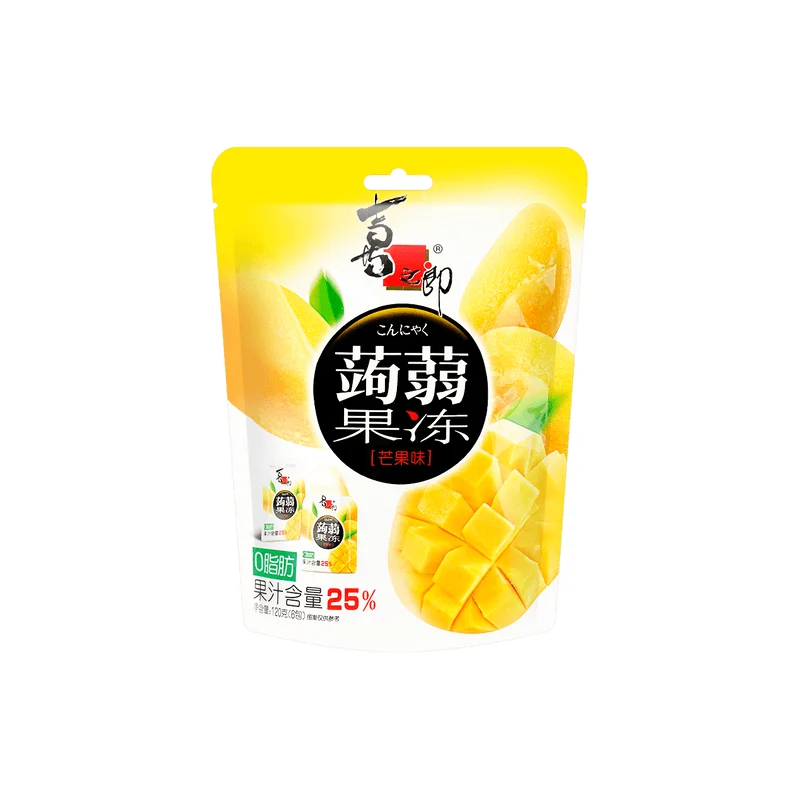 [Self-operated] China Xizhilang 0 fat konjac jelly mango flavor 120g children's snack jelly pudding snack