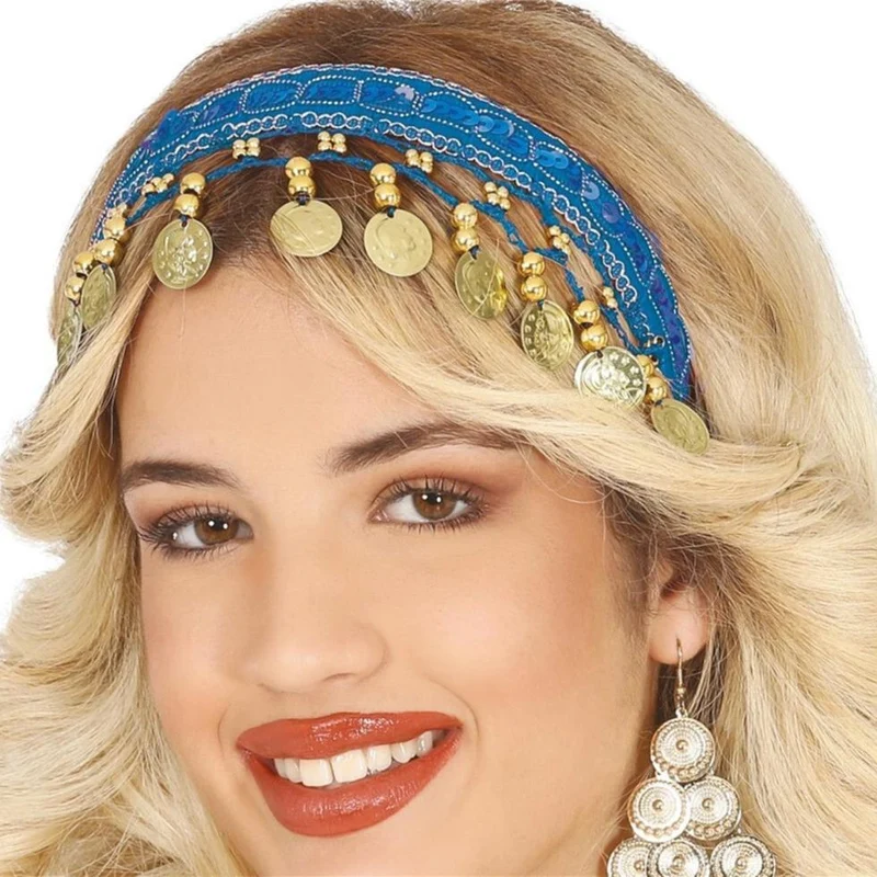 Orientalische Kopfschmuck blau