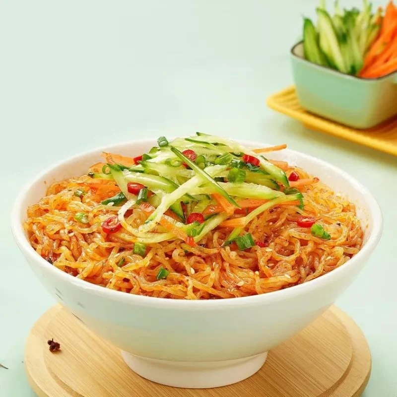 [Self-operated] China A Kuan Konjac Cold Noodles Pepper Flavor Sugar Vinegar Flavor 255g Cold Noodles Low Fat Instant Instant No Cooking Staple Food Low Calorie