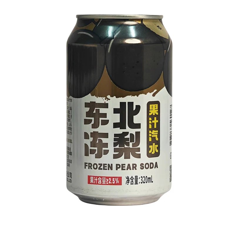 [Self-operated] Northeast China Frozen Pear Fruit Flavored Soda 320ml 0 Sugar 0 Fat 0 Energy Sparkling Water Old Soda Fruit Flavored Carbonated Drink