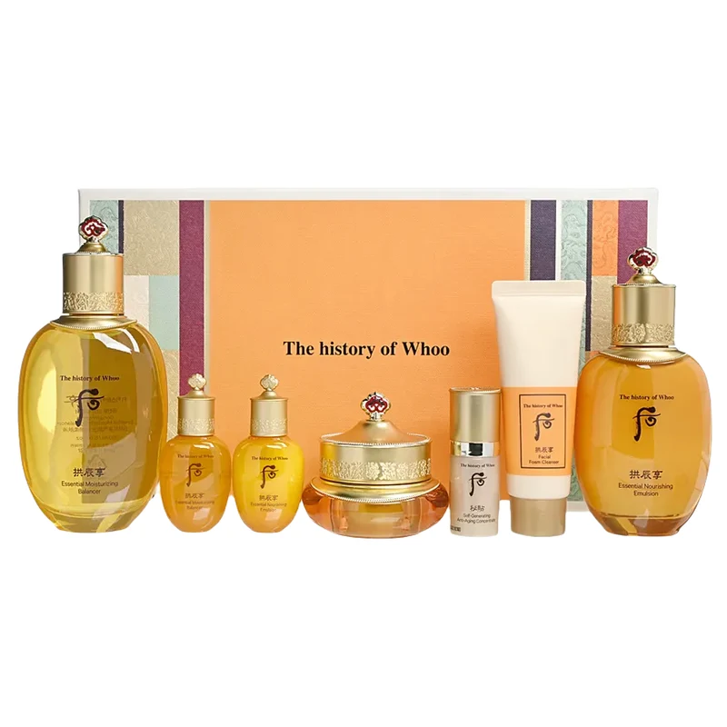【Self-operated】South Korea THE HISTORY OF WHOO Hou Gongchen Enjoy Qiyun Shengrunning Gift Box 7 pieces to moisturize, nourish and maintain balance