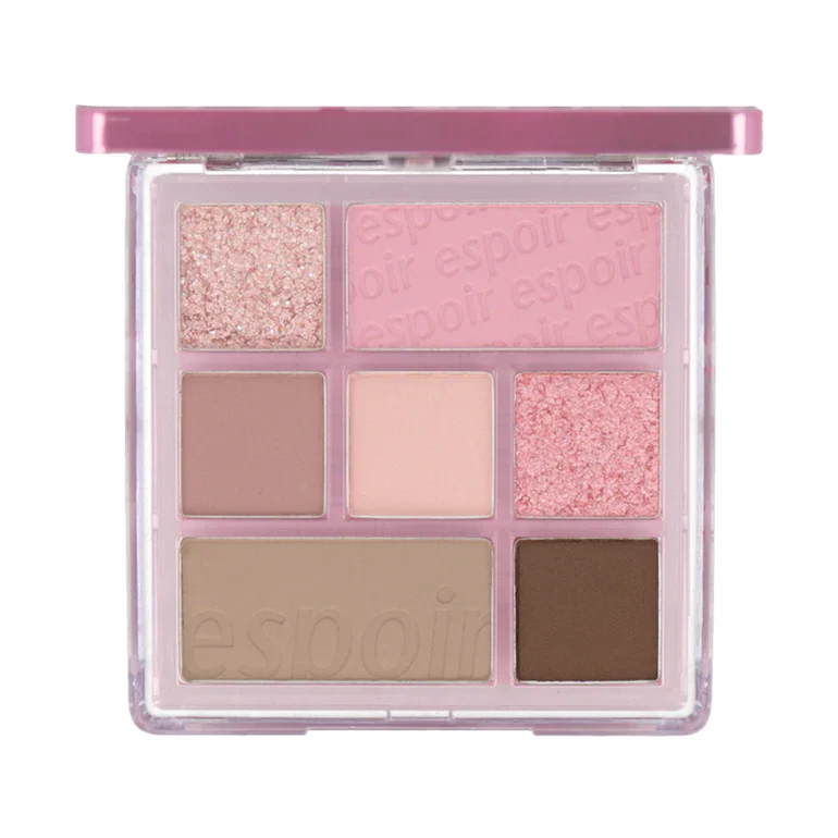 [Self-operated] Korean ESPOIR Espoir seven-color eyeshadow palette multi-function palette #04 MAUVE ME taro powder purple palette 7.4g blush contour highlight all-in-one palette