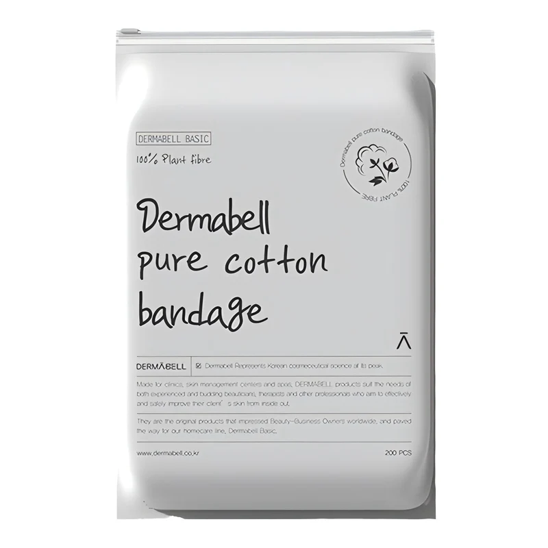 [Self-operated] South Korea DERMABELL Dema Bell stretchable wet compress 100 pieces stretchable wet compress bandage wet compress cotton face special thin water-saving disposable makeup remover face washcloth