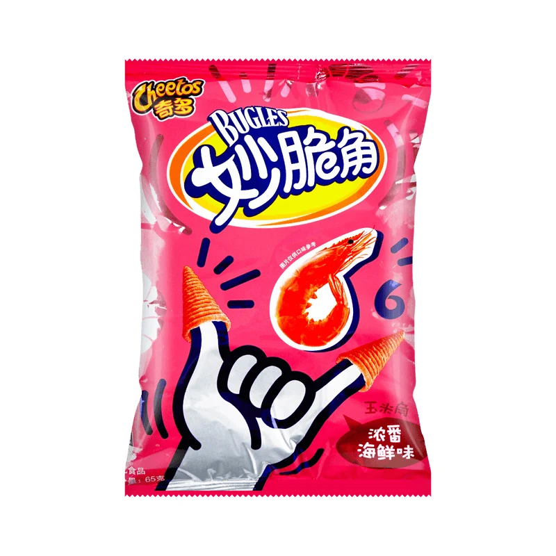 [Self-operated] China Cheetos Cheetos Crispy Corner Concentrated Seafood Flavor 65g Snack Food Snack Sharp Corner Crispy Girls Haidilao Snack Puffed Food