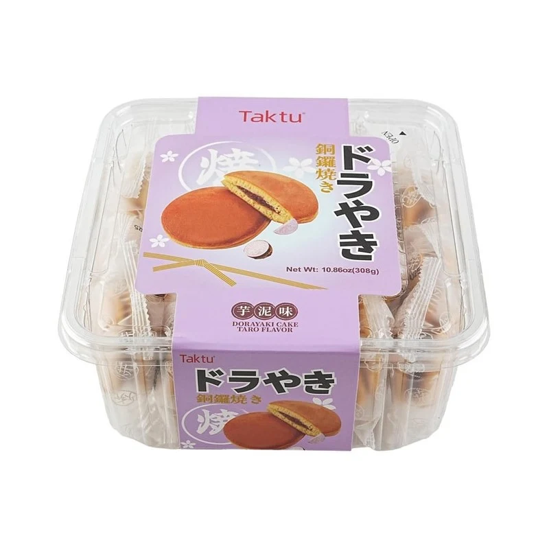 [Self-operated] Japanese TAKTU Dorayaki Taro Flavor 308g Sandwich Bread Nutritious Breakfast Muffin Bread Filling Dessert Afternoon Tea Snack