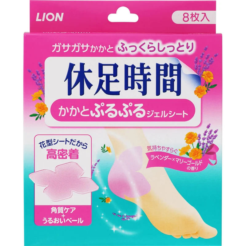 [Self-operated] Japan LION Lion King Heel Cooling Patch 8 pieces to soften cuticles, relieve fatigue, cool and comfortable
