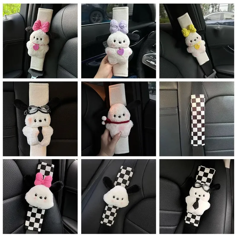 [US warehouse] Cute car seat belt cover Kawaii puppy car seat belt shoulder pad decoration couple car accessories home decoration