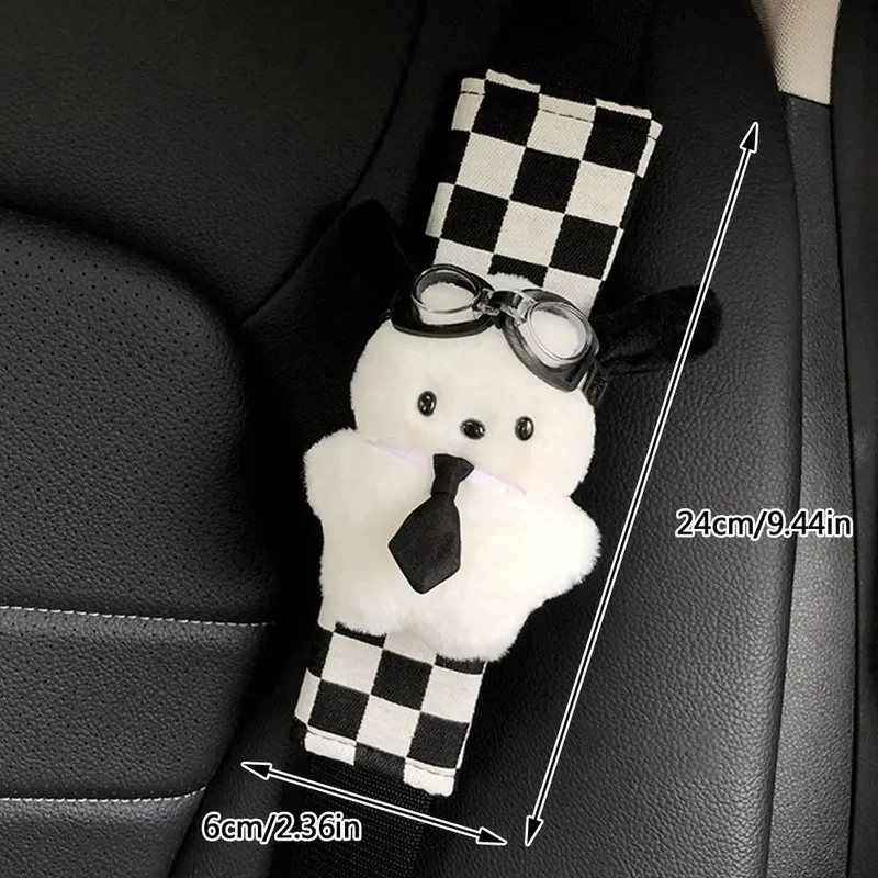 [US warehouse] Cute car seat belt cover Kawaii puppy car seat belt shoulder pad decoration couple car accessories home decoration