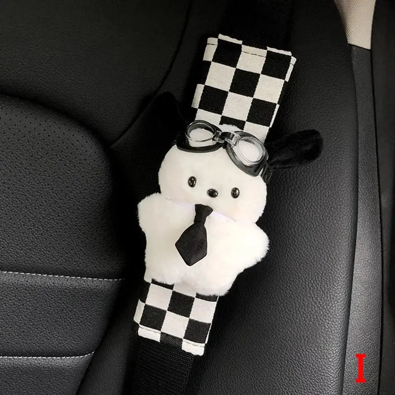 [US warehouse] Cute car seat belt cover Kawaii puppy car seat belt shoulder pad decoration couple car accessories home decoration