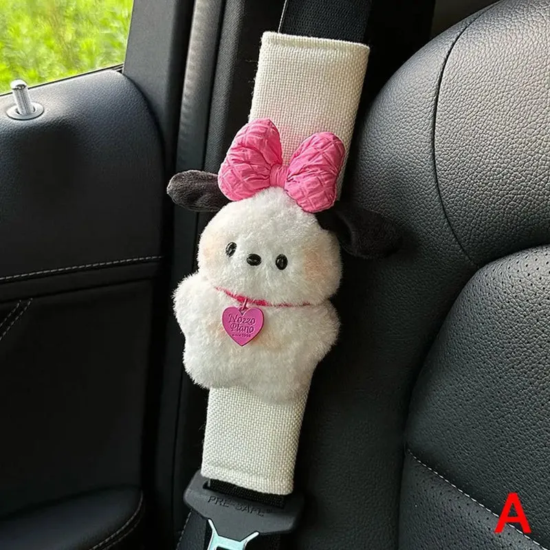 [US warehouse] Cute car seat belt cover Kawaii puppy car seat belt shoulder pad decoration couple car accessories home decoration