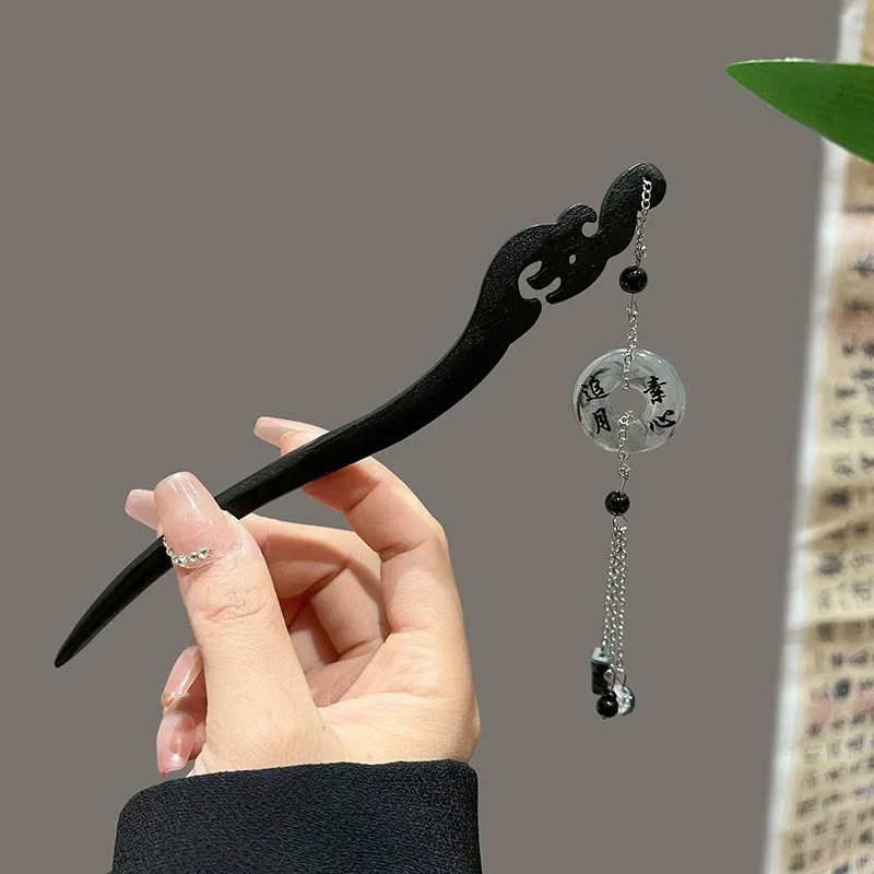 [US warehouse] Retro butterfly tassel hairpin girls new jewelry gift headdress hairpin Chinese Hanfu hairpin accessories