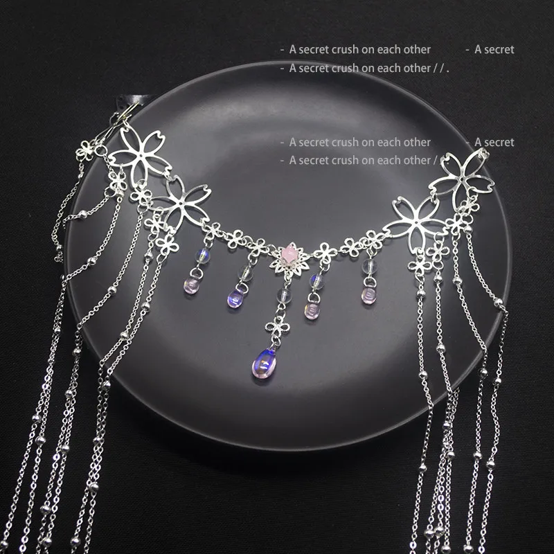 [US warehouse] crystal forehead dance eyebrow pendant headdress crystal forehead chain water drop hair ornament head chain Bohemian headdress