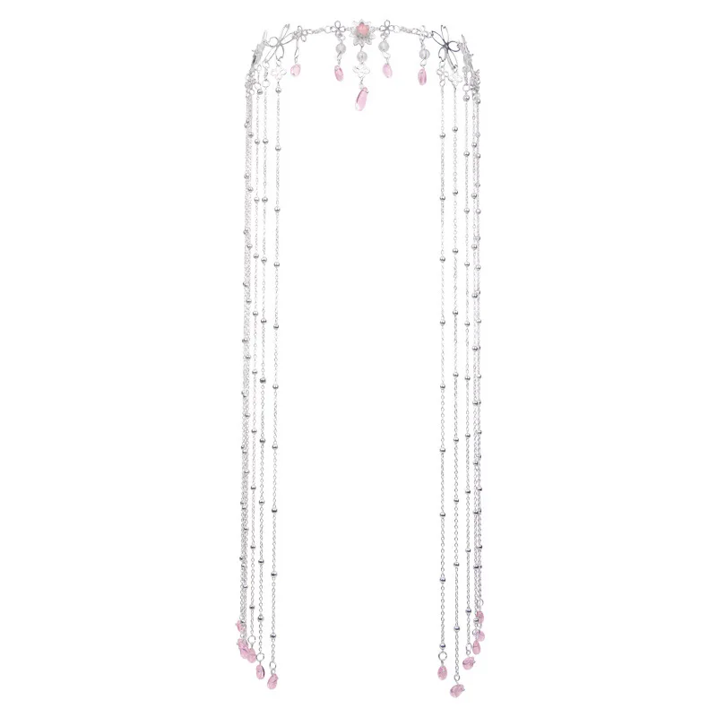 [US warehouse] crystal forehead dance eyebrow pendant headdress crystal forehead chain water drop hair ornament head chain Bohemian headdress