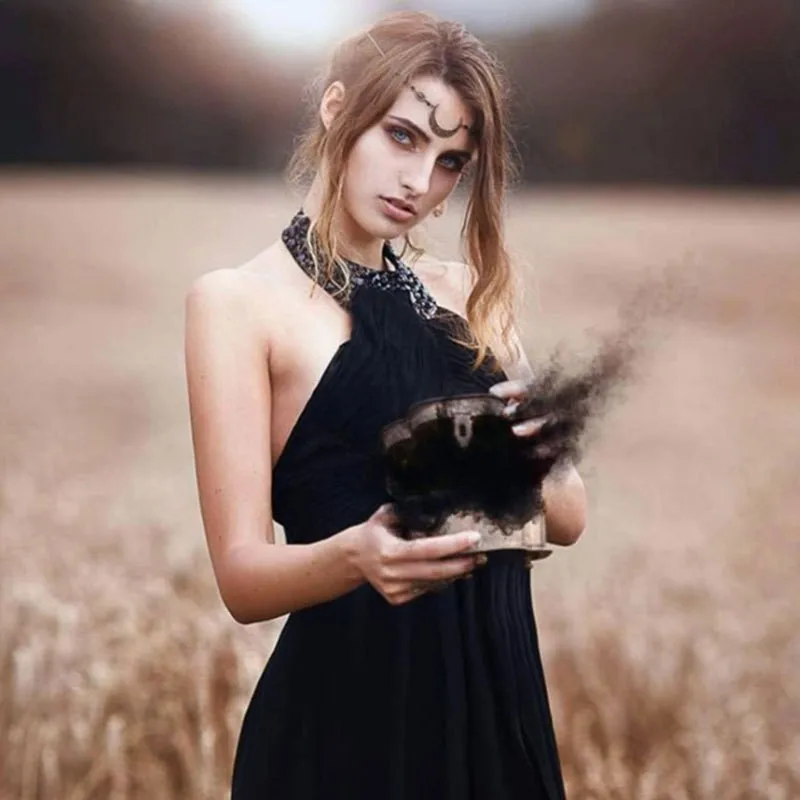 【US Warehouse】Vintage Moon Pattern Headband Beads Hair Accessories Headband Women's Crown