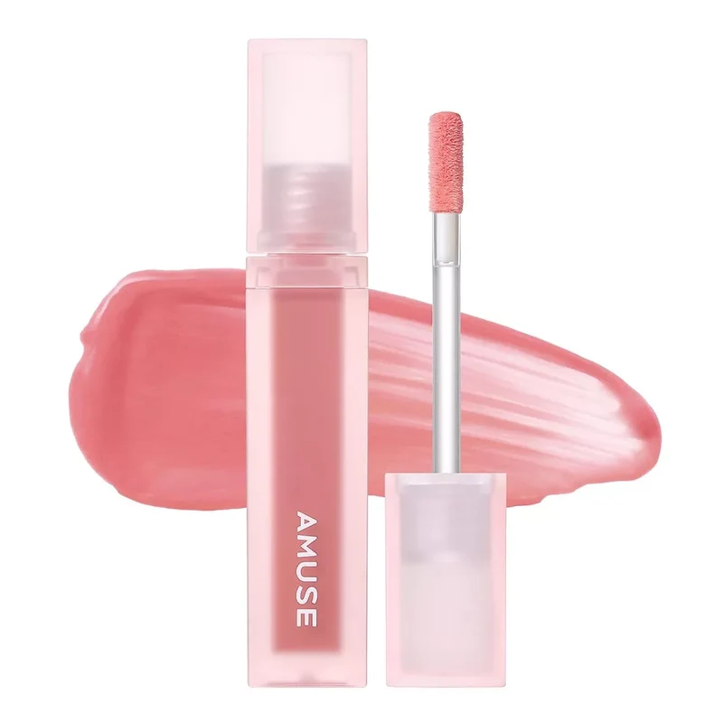 [Self-operated] Korean AMUSE Mousse Lip Glaze #01 Boksoonga Blossom Peach Blossom Honey Peach Color 4g Moisturizing 40% High Moisture Matte No Makeup Natural Three-dimensional Easy to Color Not Easy to Fade Moisturizing Long-lasting