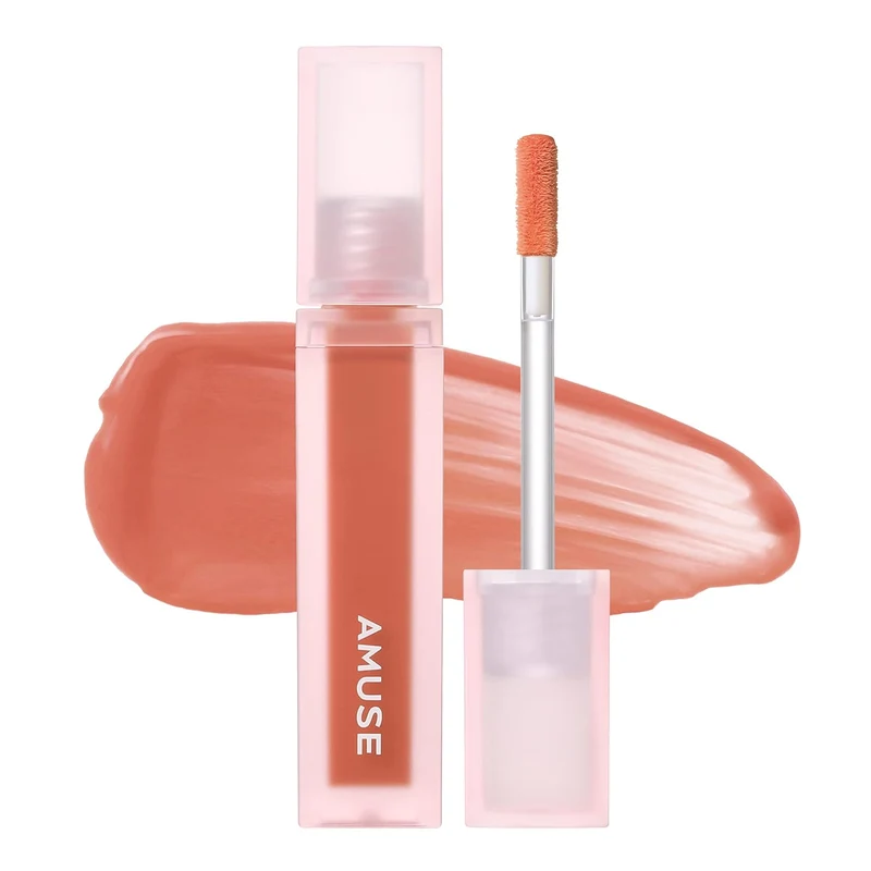 [Self-operated] Korean AMUSE Mousse Lip Glaze #05 Seouler Seoul Nude Apricot 4g Moisturizing 40% High Moisture Matte No Makeup Natural Three-dimensional Easy to Color Not Easy to Fade Moisturizing Long-lasting