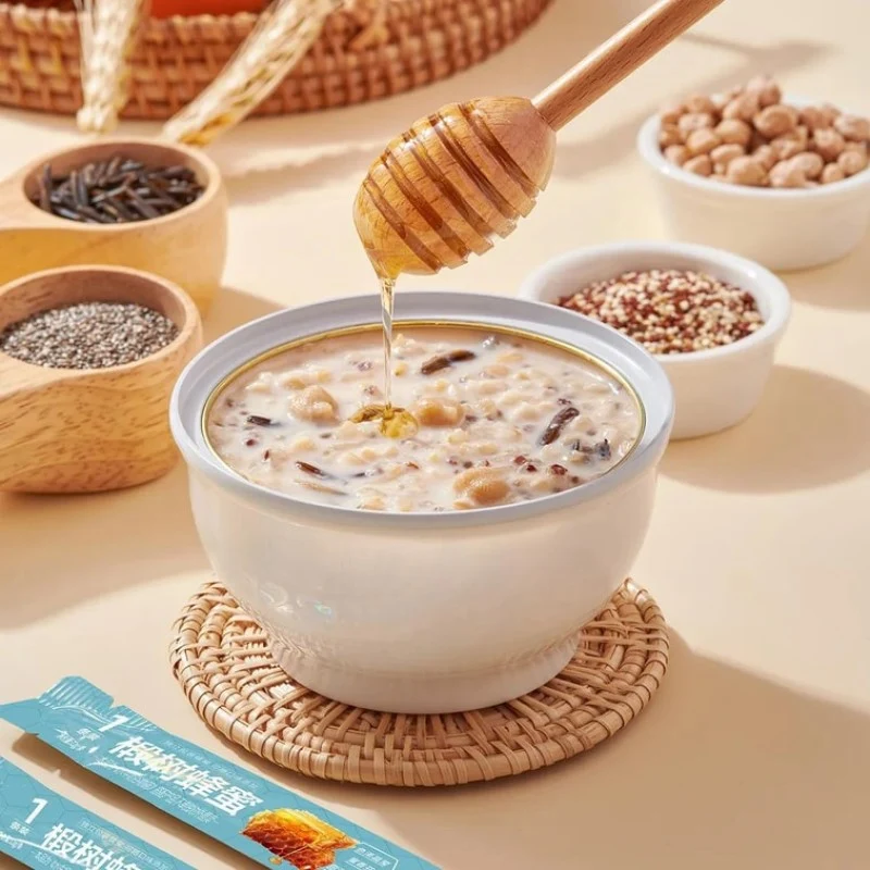 [Self-operated] China Twelve Summer Buffalo Milk Cereal Bowl 0 Sugar Edition 252g*6 bowls Ready-to-eat No-cooking Breakfast Meal Replacement Porridge