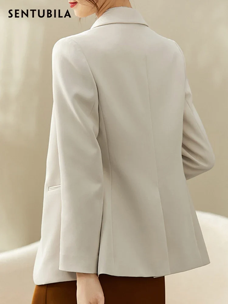 [US warehouse] SENTUBILA elegant and fashionable office ladies work business suit jacket