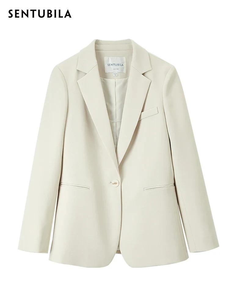 [US warehouse] SENTUBILA elegant and fashionable office ladies work business suit jacket
