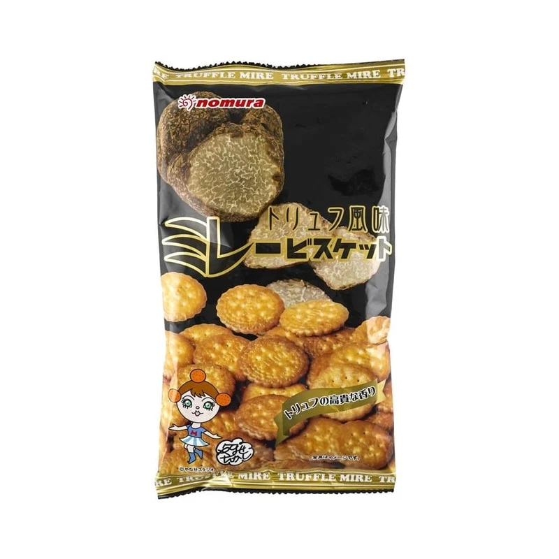 [Self-operated] Japanese NOMURA Nomura crispy delicious small biscuits truffle flavor 130g thin and crispy small round crispy biscuits